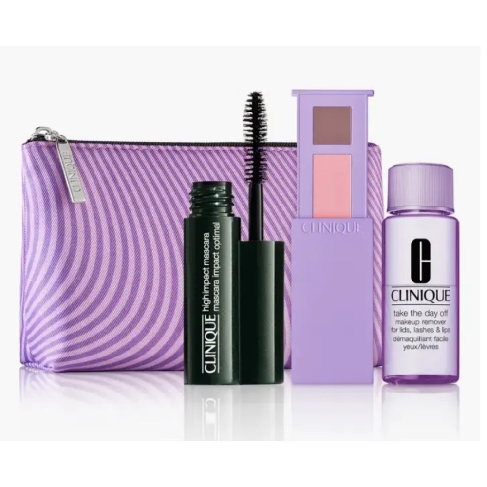 CLINIQUE Mascara, Makeup Remover, Eyeshadow Duo and Cosmetic Bag - NEW!